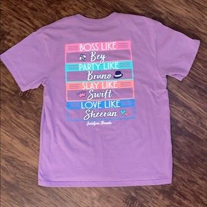 Jadelynn Brooke Drop the Mic Tee Sz Large EUC